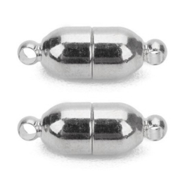 Magneetslot Zilverkleur of Goudkleur Metaal 18x6mm