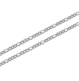 Figaro Schakel Ketting - RVS - 3mm breed - 20cm