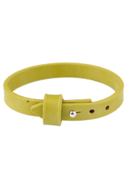 Imitatie Leren Armband met Studslotje - voor Schuifkralen