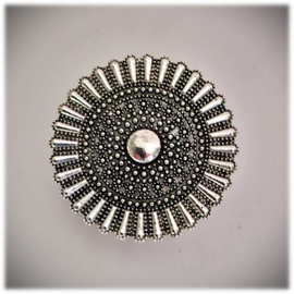 Antiek Zilverkleur Vestclip Knop 4.2cm