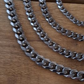 Stainless Steel Gourmet Ketting - 7mm breed