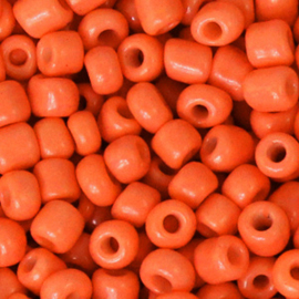 Glasrocaille 4mm (6.0) Fiery orange - per zakje ca 16 gram