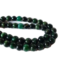 Smaragdgroene Natuursteen kralen 8mm  - 5 stuks