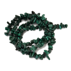 Chips Stone Kralen Malachiet 4-6mm - 25 stuks
