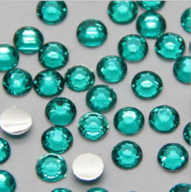 4mm Facet Resin Rhinestone Plaksteentjes - Flat back - SS16  - div kleuren - 50 stuks