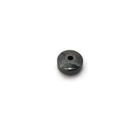 Hematiet disk kralen 8x4mm - Antraciet - 10 stuks