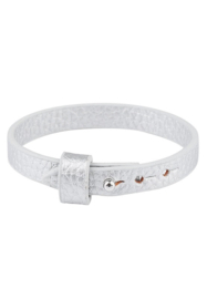 Imitatie Leren Armband met Studslotje - voor Schuifkralen