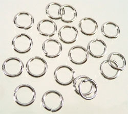 Metaal montage ringetjes rond - zilverkleur