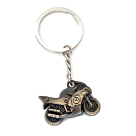 Stoere metalen Sleutelhanger - Motorfiets