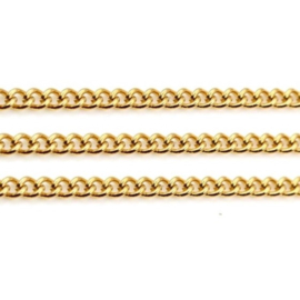 Rvs Schakelketting Goudkleur - Schakel 3.6x2.8mm - 10cm