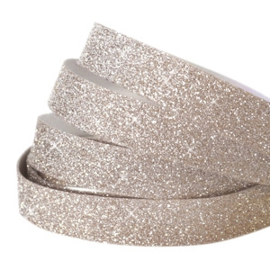 Crystal glitter tape 5mm Champagne beige  - 20cm