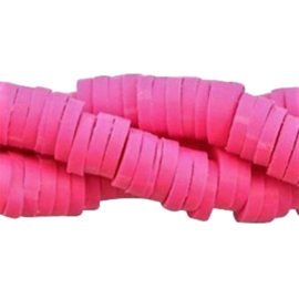 Katsuki kralen 6mm - Fuchsia Roze - ca 70 stuks