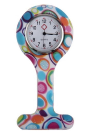 Verpleegsters Horloge In flexibele Silicone behuizing - div. kleuren