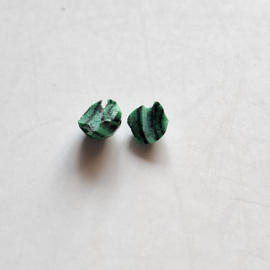 Malachiet Facetkralen Rond - 4mm - 10 stuks