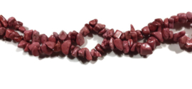 Chips Stone Kralen - 5-10mm - Roze Rood - 20 stuks