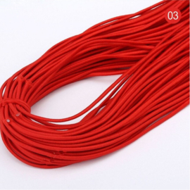 Gekleurd elastisch draad - 1 meter x 1mm - kies uit div. kleuren
