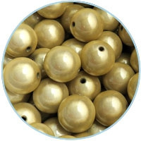 Miracle 3d kralen champagne - 4mm - 50 stuks