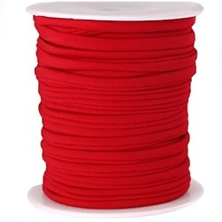 Modi elastiek, Ibiza elastisch koord - Rood -  5mm breed