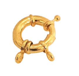 Boeislot goudkleur of antiek zilverkleur 21mm