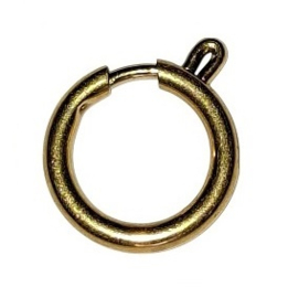 Veerslotje - Veersluiting RVS 14mm - Goudkleur