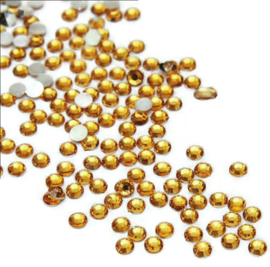 4mm Facet Resin Rhinestone Plaksteentjes - Flat back - SS16  - div kleuren - 50 stuks