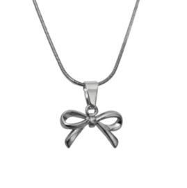 Stainless steel Halsketting Zilverkleur of goudkleur - Strikje