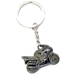 Stoere metalen Sleutelhanger - Motorfiets