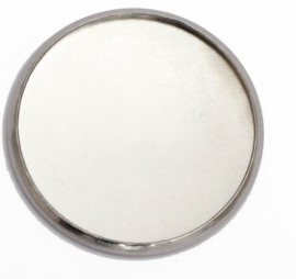 Cabochonsetting rond met randje, voor 16mm cabochon