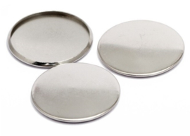 Cabochonsetting rond met randje, voor 16mm cabochon