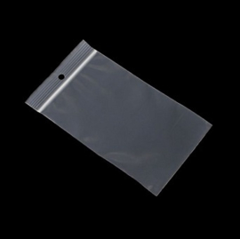 Gripzakjes - transparant met 5 mm gat 100 stuks - keus uit div. formaten