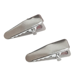 Alligator Clip - 25mm - zilverkleur - 8 stuks