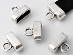 Eindkapje voor Leer - Gat 10 x 4mm - 2 stuks