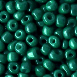 Glasrocaille 4mm (6.0) Pine green - per zakje ca 16 gram