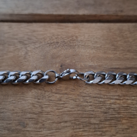 Stainless Steel Gourmet Ketting - 7mm breed
