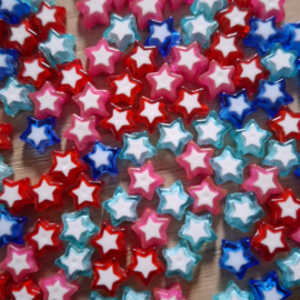 Acryl Ster Kralen - MIX OF PER KLEUR - 25 stuks