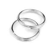 Dubbele Ringetjes, Splitringetjes 5mm Goudkleur of Zilverkleur