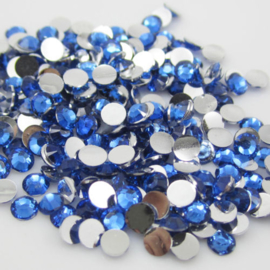 5mm Facet Resin Rhinestone Plaksteentjes  - Flat back -ss20 - div. kleuren - 50 stuks