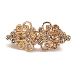 Goudkleur Vest Sluiting met strass steentjes 5.8x 2.6cm