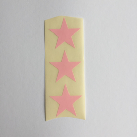 Sticker ster | ster pastel roze | 30 stuks