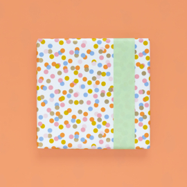 Cadeaupapier rol |Small Confetti Bright - Pistache | 30 cm x 2 meter