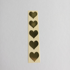 Sticker mini hartje | goud | 30 stuks