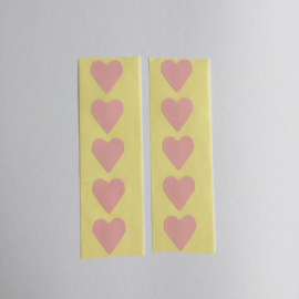 Sticker mini hartje | roze | 30 stuks