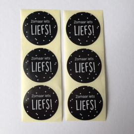 Sticker rond | zomaar iets liefs! | 10 stuks