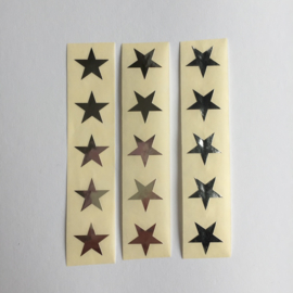 Sticker mini ster |  zilver | 30 stuks