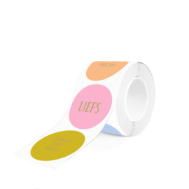 Sticker rond | multi modern| 10 stuks