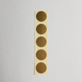 Sticker dots | goud | 10 stuks