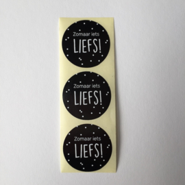 Sticker rond | zomaar iets liefs! | 10 stuks