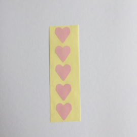 Sticker mini hartje | roze | 30 stuks