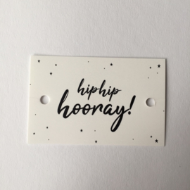 Gifttags | HipHip Hooray | 2 stuks