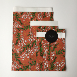 Zakjes | flower field red | 10 stuks